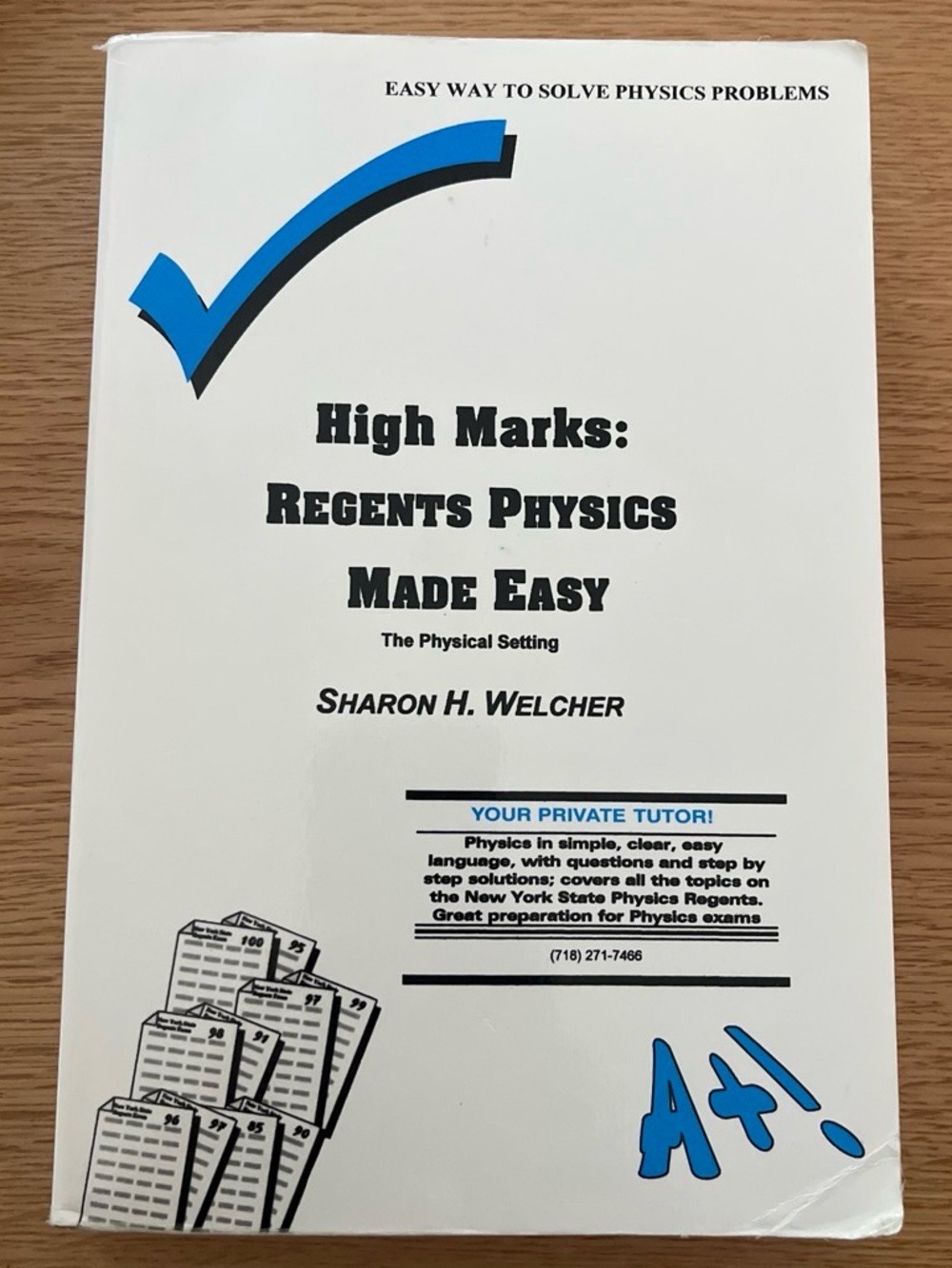 High Marks: Regents Physics Made Easy Book - White/Blue Cover